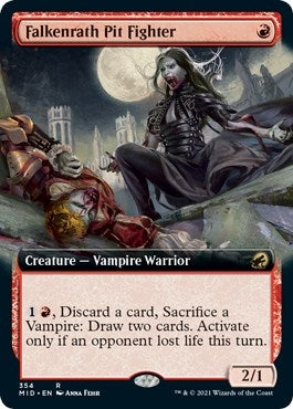 Falkenrath Pit Fighter (Extended Art) (354) (Innistrad: Midnight Hunt)