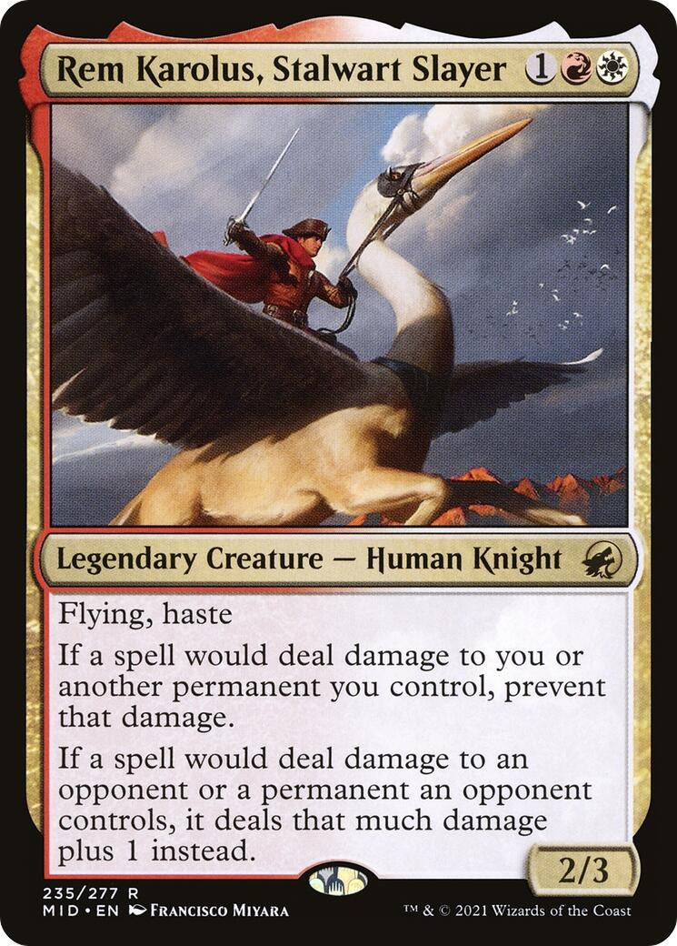 Rem Karolus, Stalwart Slayer (235) (Innistrad: Midnight Hunt)