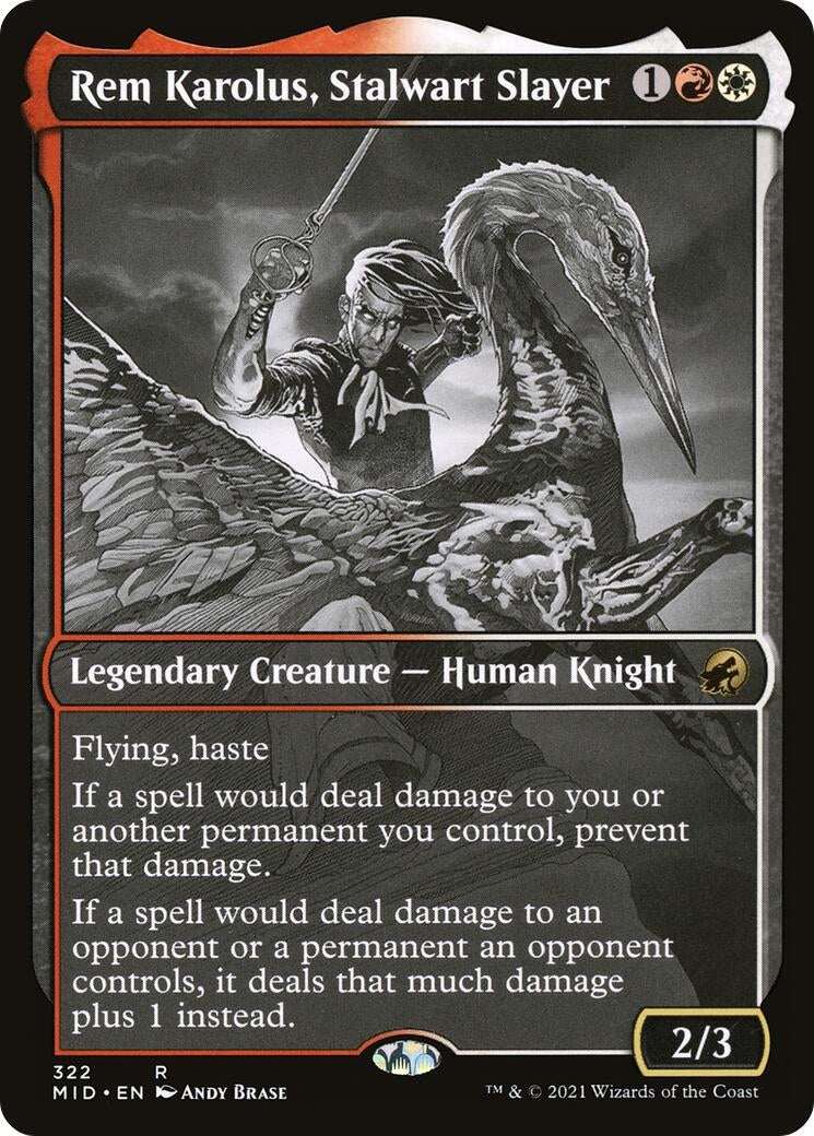 Rem Karolus, Stalwart Slayer (Showcase) (322) (Innistrad: Midnight Hunt)