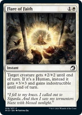 Flare of Faith (19) (Innistrad: Midnight Hunt)