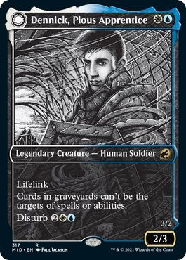 Dennick, Pious Apprentice (Showcase) (317) (Innistrad: Midnight Hunt)