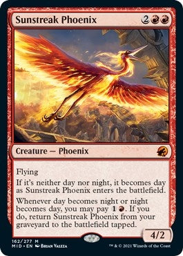 Sunstreak Phoenix (162) (Innistrad: Midnight Hunt)