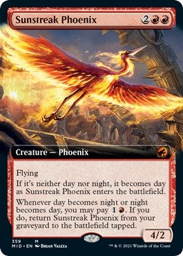 Sunstreak Phoenix (Extended Art) (359) (Innistrad: Midnight Hunt)