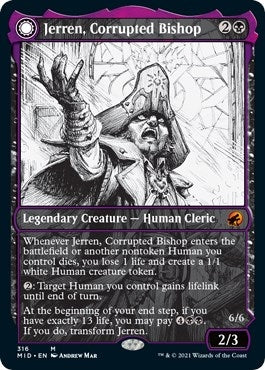 Jerren, Corrupted Bishop (Showcase) (316) (Innistrad: Midnight Hunt)