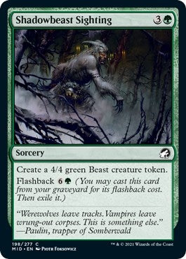 Shadowbeast Sighting (198) (Innistrad: Midnight Hunt)