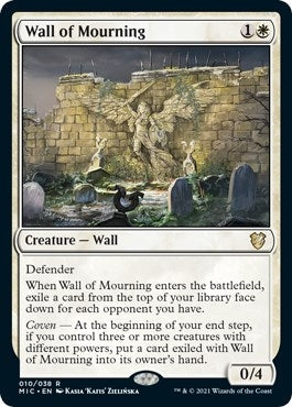 Wall of Mourning (10) (Commander: Innistrad: Midnight Hunt)