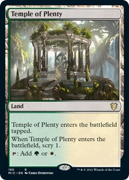 Temple of Plenty (185) (Commander: Innistrad: Midnight Hunt)