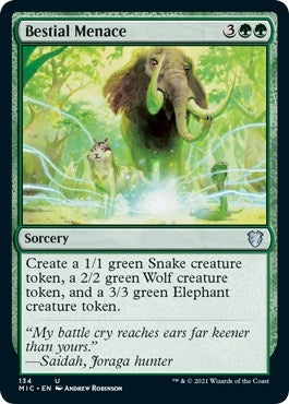 Bestial Menace (134) (Commander: Innistrad: Midnight Hunt)