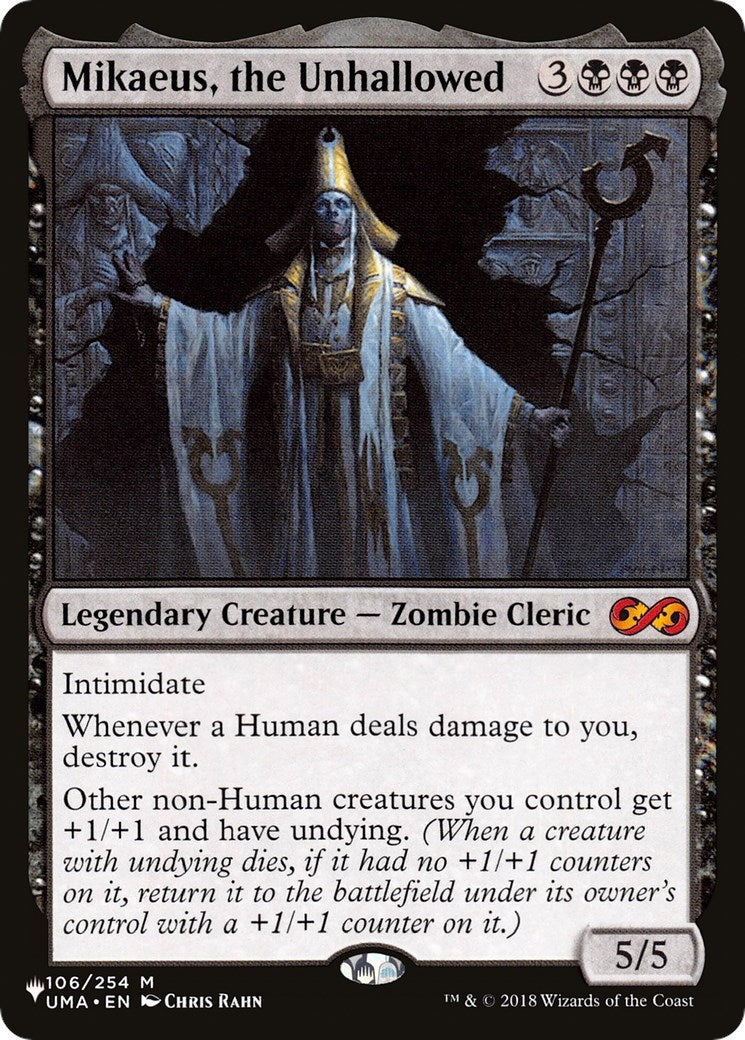 Mikaeus, the Unhallowed (106/254) (The List Reprints)