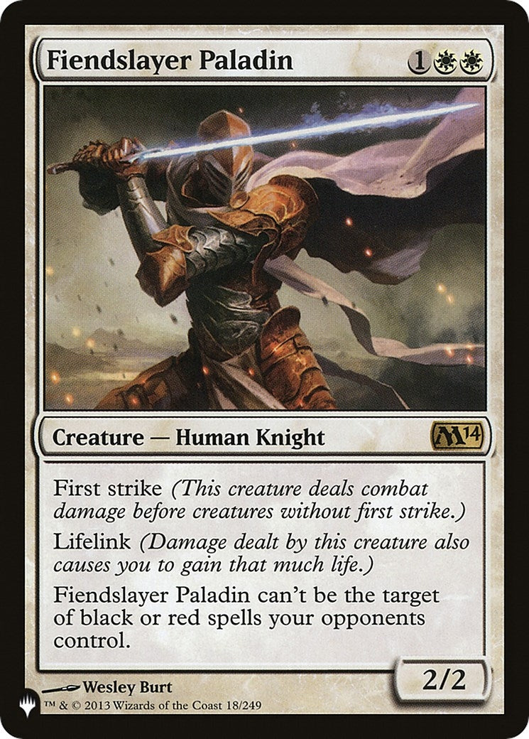 Fiendslayer Paladin (18/249) (The List Reprints)