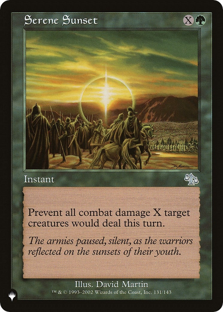 Serene Sunset (131/143) (The List Reprints)