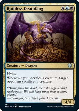 Ruthless Deathfang (154) (Commander: Innistrad: Midnight Hunt)