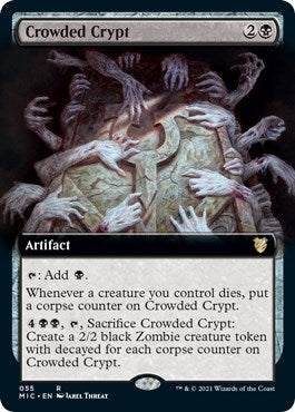Crowded Crypt (Extended Art) (55) (Commander: Innistrad: Midnight Hunt)