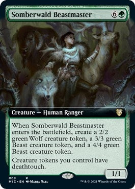 Somberwald Beastmaster (Extended Art) (68) (Commander: Innistrad: Midnight Hunt)