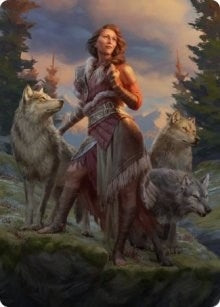 Arlinn, the Pack's Hope Art Card (01/81) (1) (Art Series: Innistrad: Midnight Hunt)