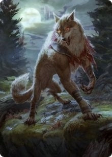 Arlinn, the Moon's Fury Art Card (02/81) (2) (Art Series: Innistrad: Midnight Hunt)