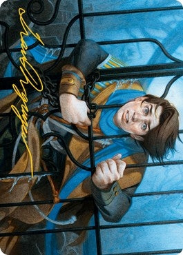 Locked in the Cemetery Art Card (Gold-Stamped Signature) (26) (Art Series: Innistrad: Midnight Hunt)