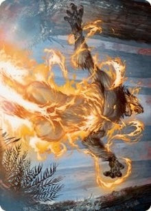 Burn the Accursed Art Card (42) (Art Series: Innistrad: Midnight Hunt)