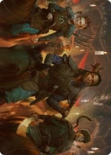 Candlelit Cavalry Art Card (48) (Art Series: Innistrad: Midnight Hunt)