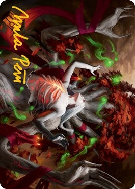 Dryad's Revival Art Card (Gold-Stamped Signature) (50) (Art Series: Innistrad: Midnight Hunt)