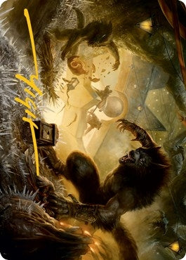 Storm the Festival Art Card (Gold-Stamped Signature) (54) (Art Series: Innistrad: Midnight Hunt)