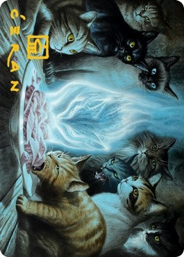 Can't Stay Away Art Card (Gold-Stamped Signature) (56) (Art Series: Innistrad: Midnight Hunt)