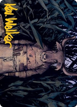 Fleshtaker Art Card (Gold-Stamped Signature) (61) (Art Series: Innistrad: Midnight Hunt)