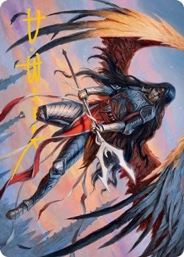 Liesa, Forgotten Archangel Art Card (Gold-Stamped Signature) (63) (Art Series: Innistrad: Midnight Hunt)