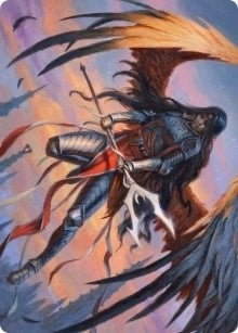 Liesa, Forgotten Archangel Art Card (63) (Art Series: Innistrad: Midnight Hunt)