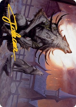 Lord of the Ulvenwald Art Card (Gold-Stamped Signature) (64) (Art Series: Innistrad: Midnight Hunt)
