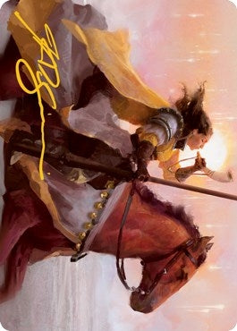Sunrise Cavalier Art Card (Gold-Stamped Signature) (69) (Art Series: Innistrad: Midnight Hunt)
