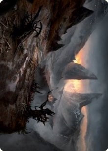 Haunted Ridge Art Card (73) (Art Series: Innistrad: Midnight Hunt)