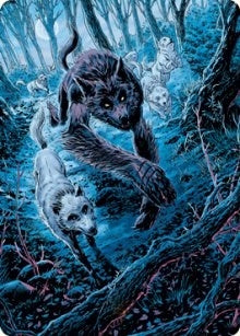 Untamed Pup Art Card (77) (Art Series: Innistrad: Midnight Hunt)