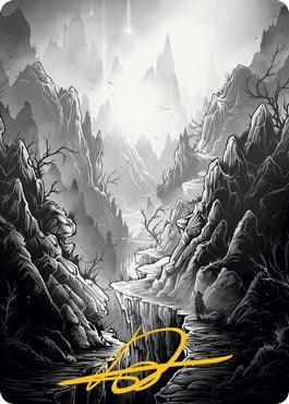 Mountain Art Card (Gold-Stamped Signature) (79) (Art Series: Innistrad: Midnight Hunt)