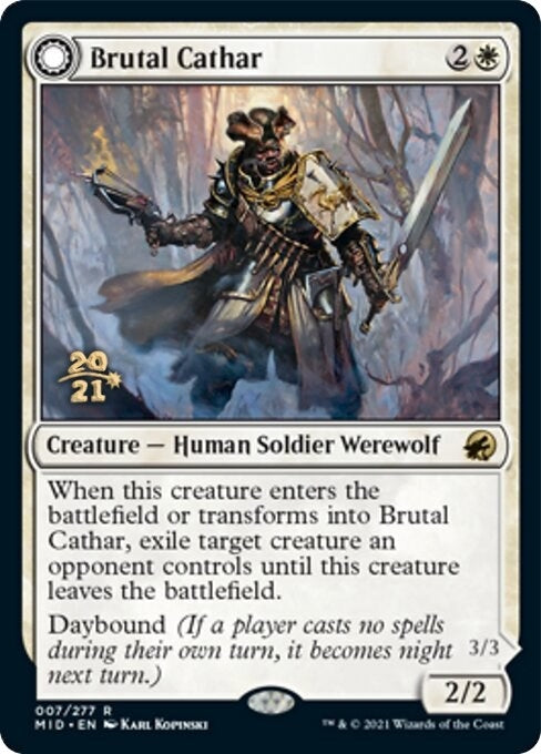 Brutal Cathar (7) (Prerelease Cards)