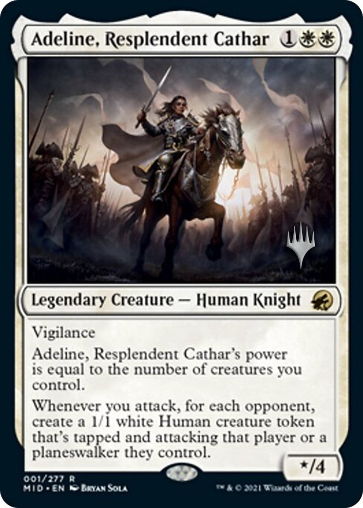 Adeline, Resplendent Cathar (1) (Promo Pack: Innistrad: Midnight Hunt)