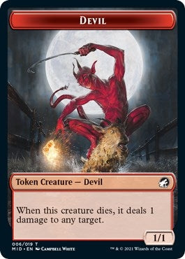 Devil Token (6) (Innistrad: Midnight Hunt)