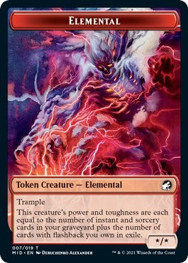 Elemental Token (7) (Innistrad: Midnight Hunt)