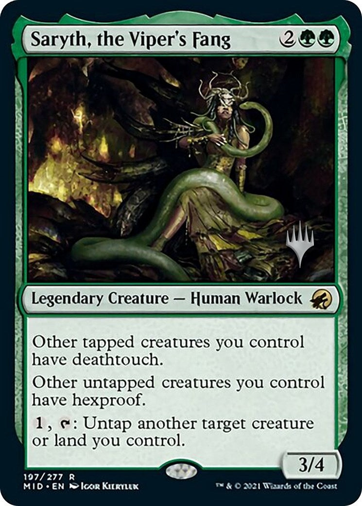 Saryth, the Viper's Fang (197) (Promo Pack: Innistrad: Midnight Hunt)