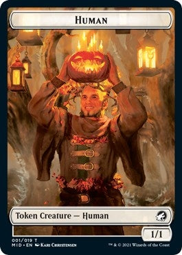 Human // Ooze Double-Sided Token (1 // 10) (Innistrad: Midnight Hunt)