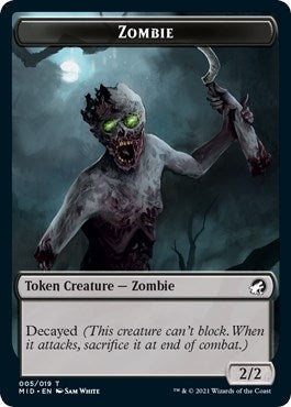 Image for Zombie (005) // Insect Double-Sided Token (5 // 9) - Magic: The Gathering