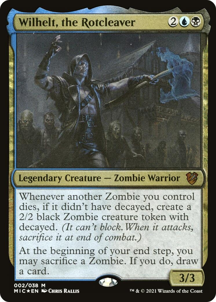 Image for Wilhelt, the Rotcleaver (Display Commander) - Thick Stock (2) - Magic: The Gathering