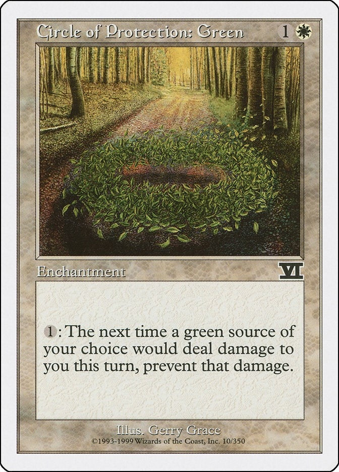 Circle of Protection: Green (10) (Classic Sixth Edition)