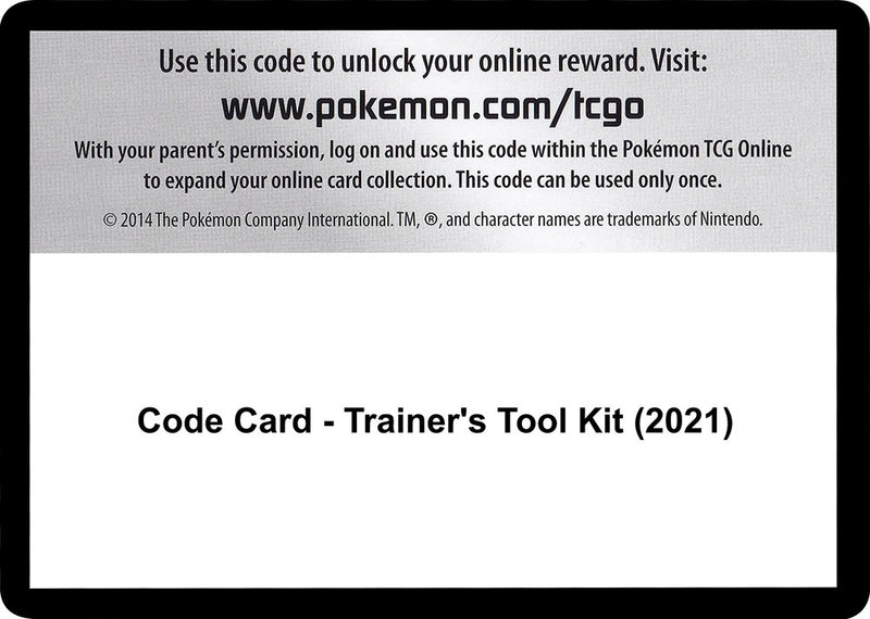Image for Code Card - Trainer's Tool Kit (2021) (Miscellaneous Cards & Products) - Pokemon