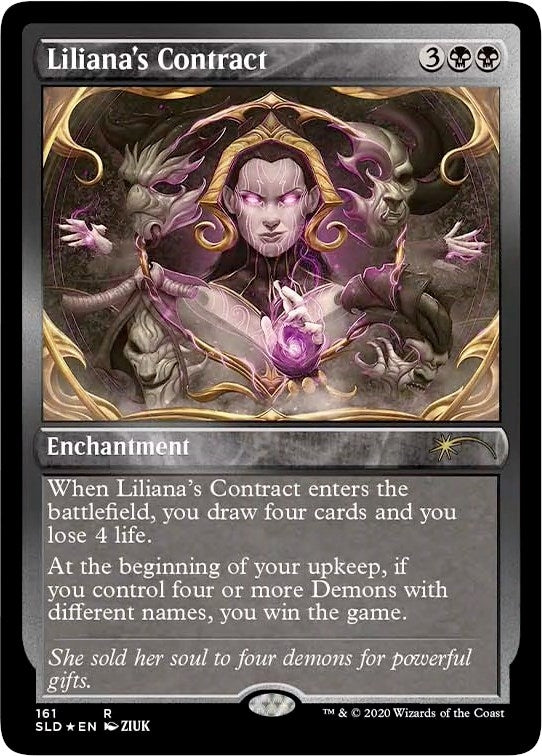Liliana's Contract (161) (Foil Etched) (161) (Secret Lair Drop Series)