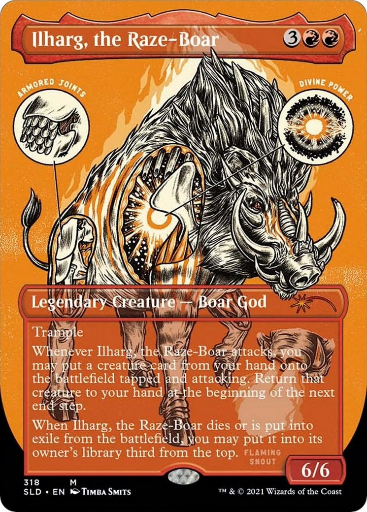 Ilharg, the Raze-Boar (Foil Etched) (318) (Secret Lair Drop Series)