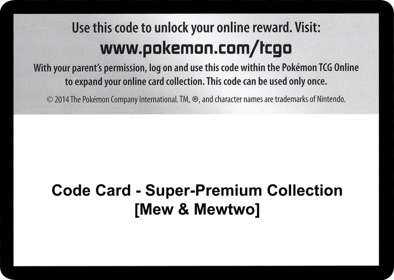 Image for Code Card - Super-Premium Collection [Mew & Mewtwo] (Generations) - Pokemon