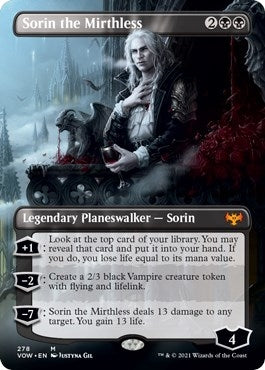 Sorin the Mirthless (Borderless) (278) (Innistrad: Crimson Vow)