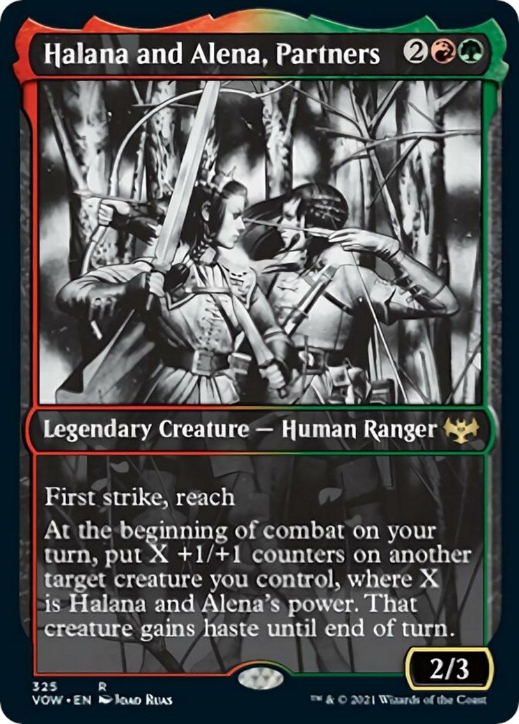 Halana and Alena, Partners (Showcase) (325) (Innistrad: Crimson Vow)