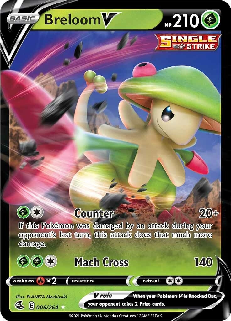 Image for Breloom V (006/264) (SWSH08: Fusion Strike) - Pokemon